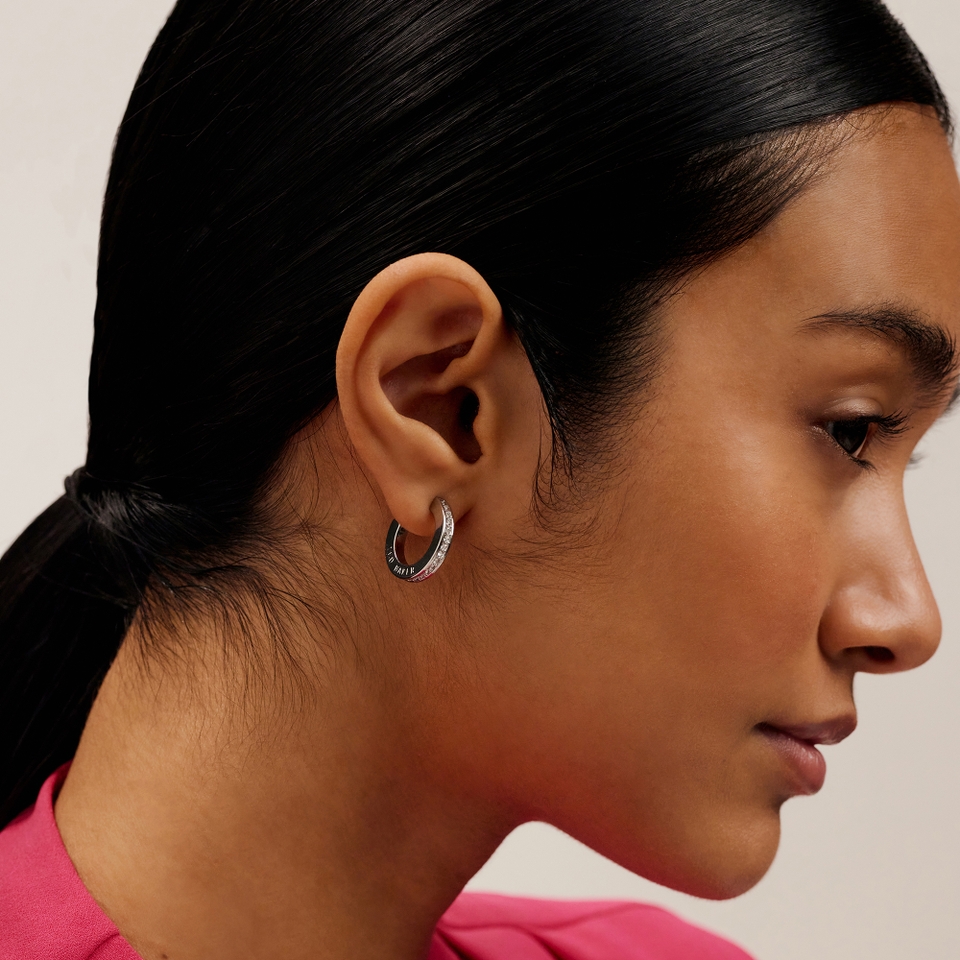 Ted Baker Sinliaa Silver-Plated Hoop Earrings