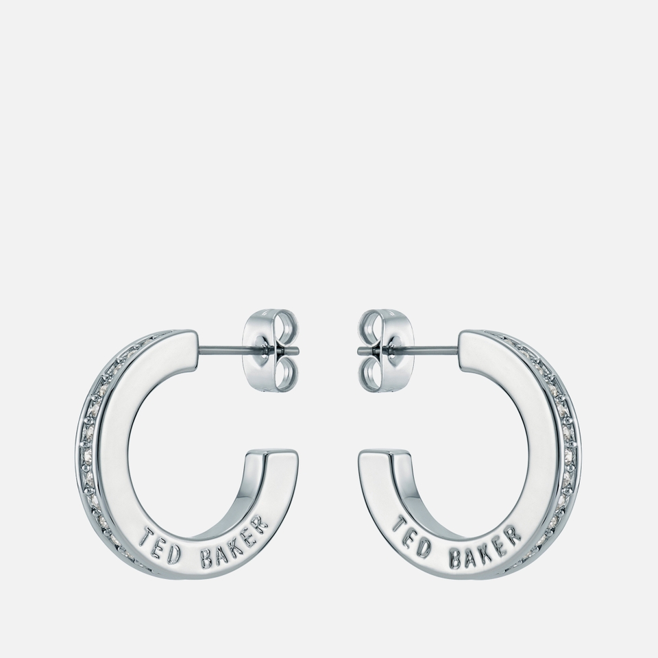 Ted Baker Sinliaa Silver-Plated Hoop Earrings