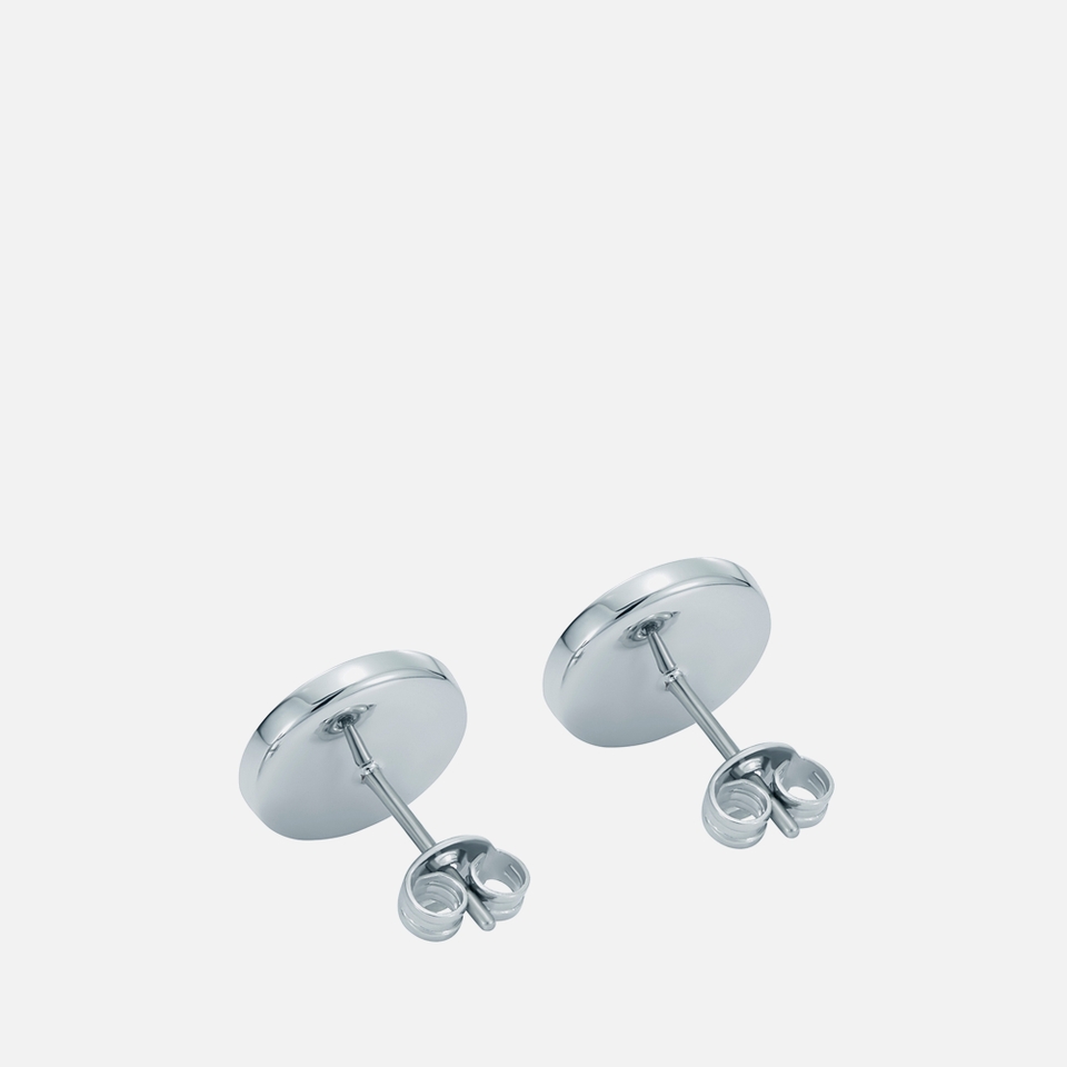 Ted Baker Cherelle Button Silver-Plated Earrings