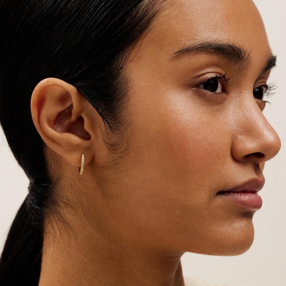 Ted Baker Heplie Gold-Plated Hoop Earrings