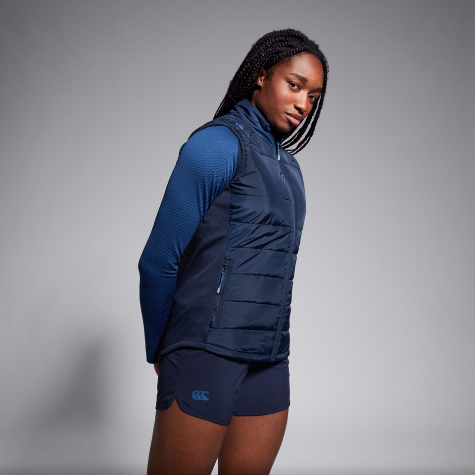 WOMENS ELITE MICROLIGHT GILET NAVY