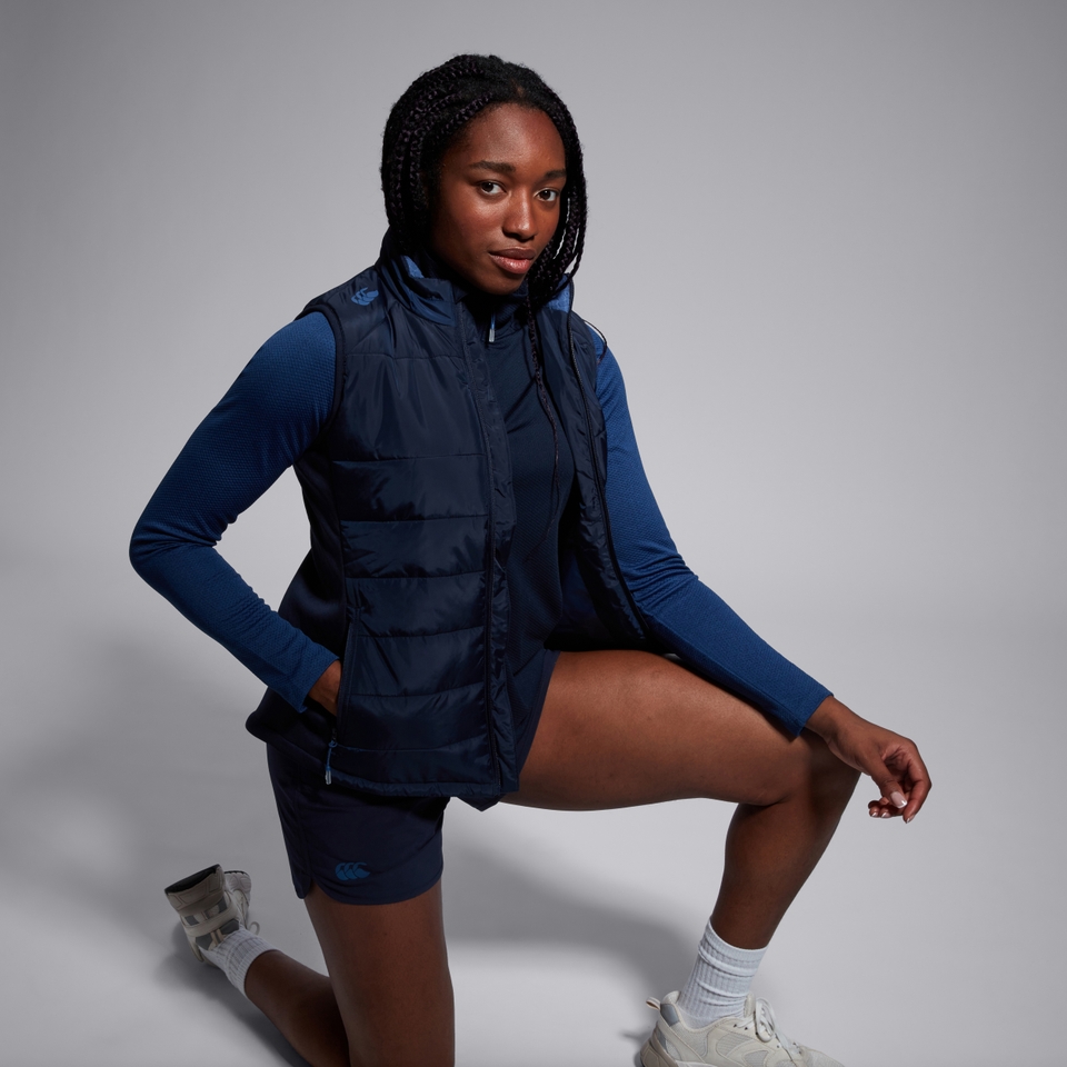 WOMENS ELITE MICROLIGHT GILET NAVY