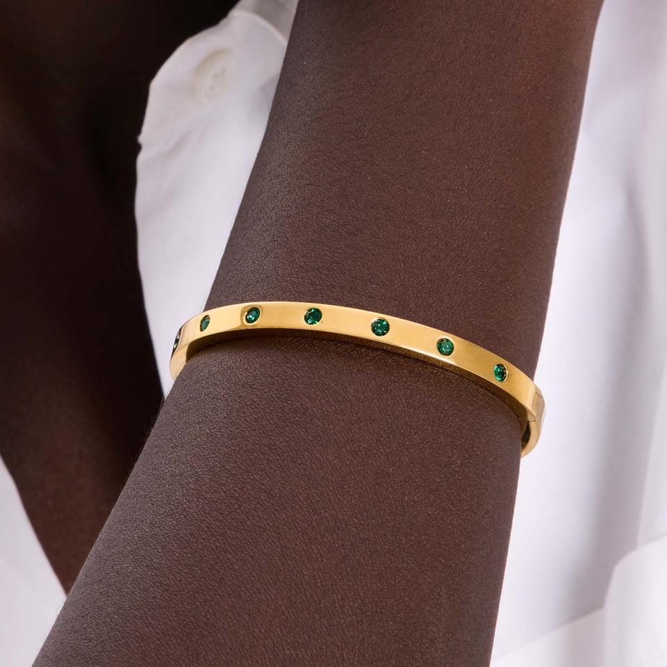 Kate Spade New York Set In Stone Gold-Tone Bangle