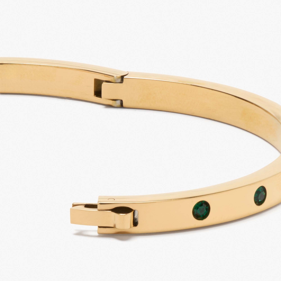 Kate Spade New York Set In Stone Gold-Tone Bangle