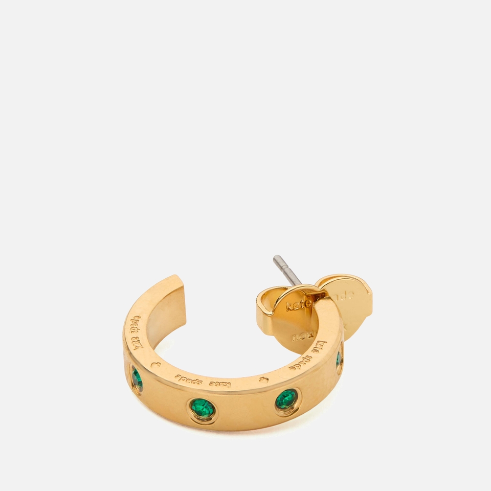 Kate Spade New York Set In Stone Gold-Tone Huggies