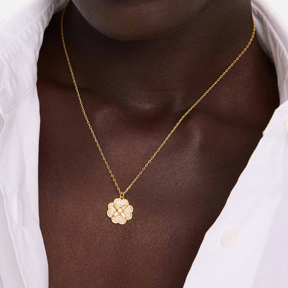 Kate Spade New York Heritage Bloom Gold-Tone Pendant