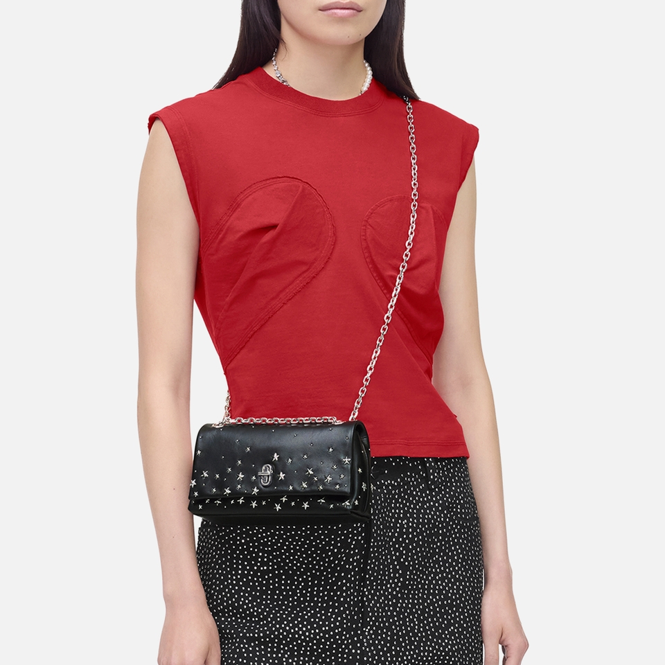 Marc Jacobs The Dual Chain Studded Leather Wallet