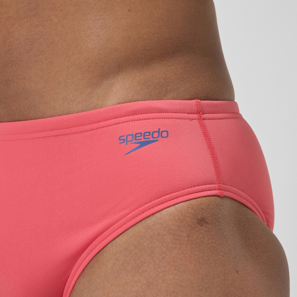 Men's Solid One Brief Orange