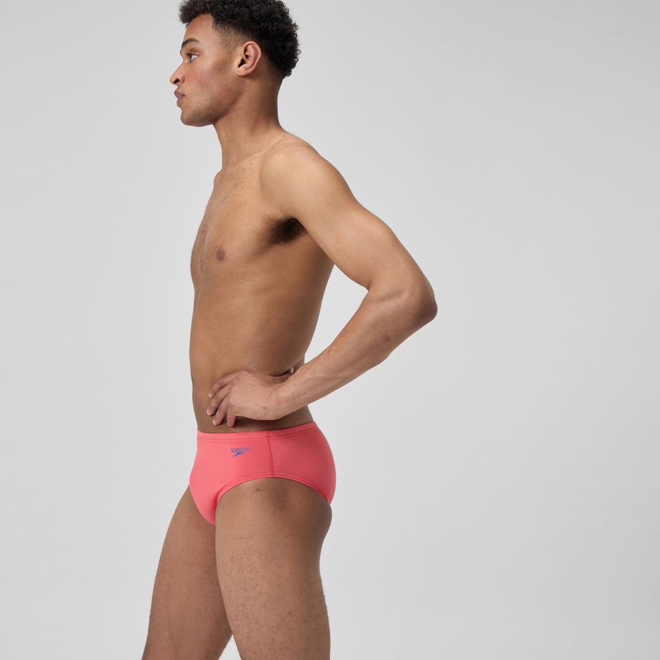 Men's Solid One Brief Orange