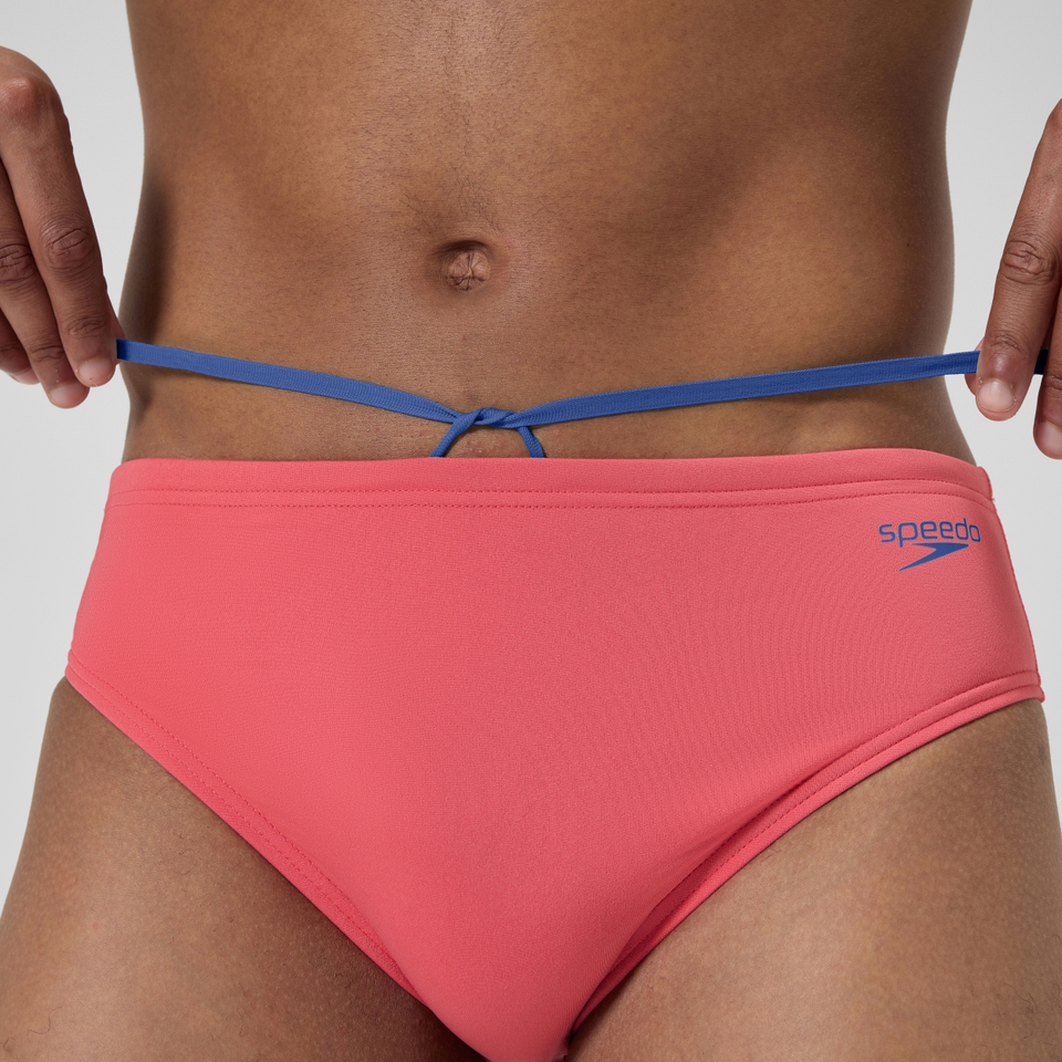 Men's Solid One Brief Orange