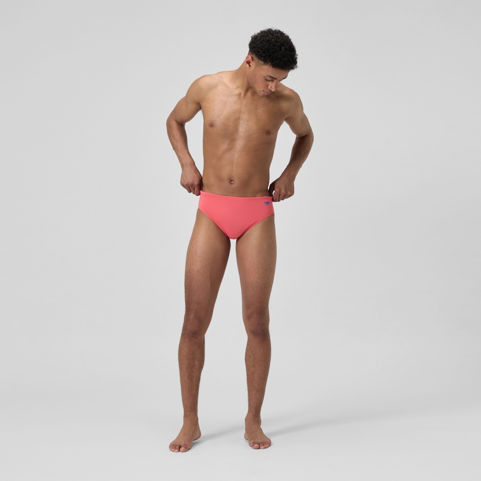 Men's Solid One Brief Orange