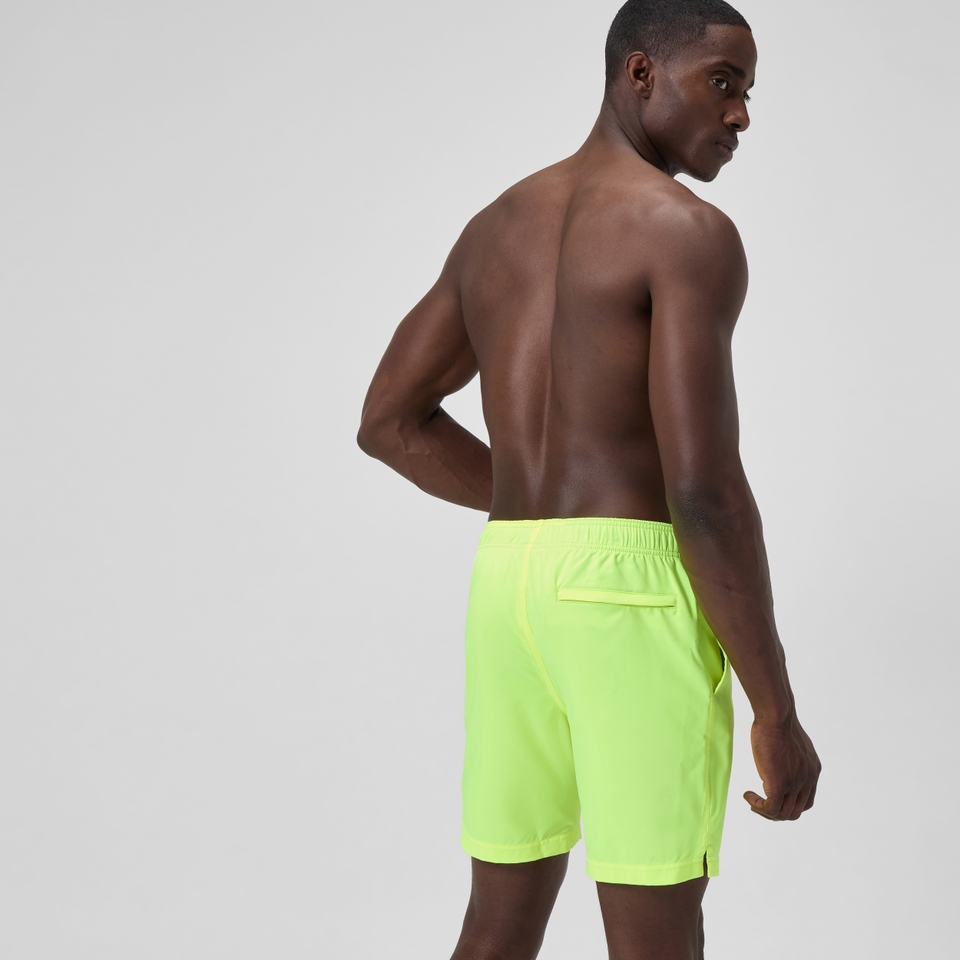 Men's Classic Solid Redondo Edge Volley 18" Swim Trunks Yellow