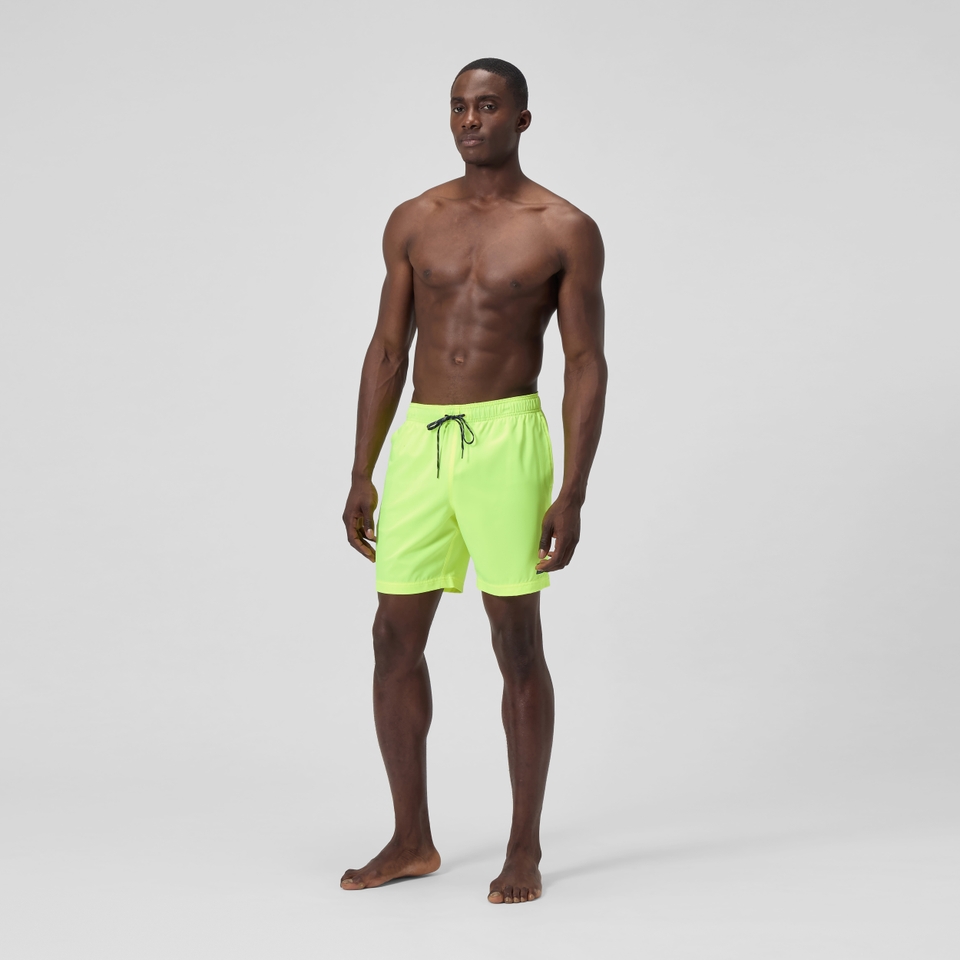Men's Classic Solid Redondo Edge Volley 18" Swim Trunks Yellow
