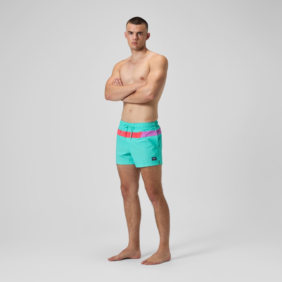 Men's Colorblock Redondo Edge Volley 14" Swim Trunks Blue