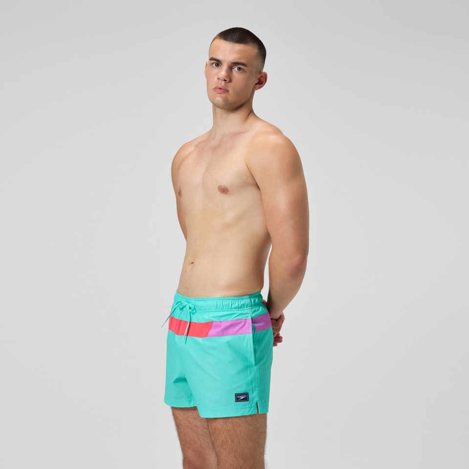 Men's Colorblock Redondo Edge Volley 14" Swim Trunks Blue