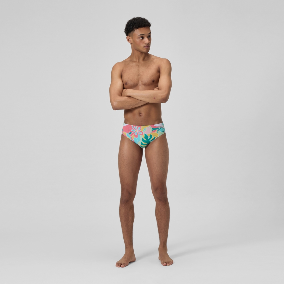 Men's Printed One Brief Pink/Red