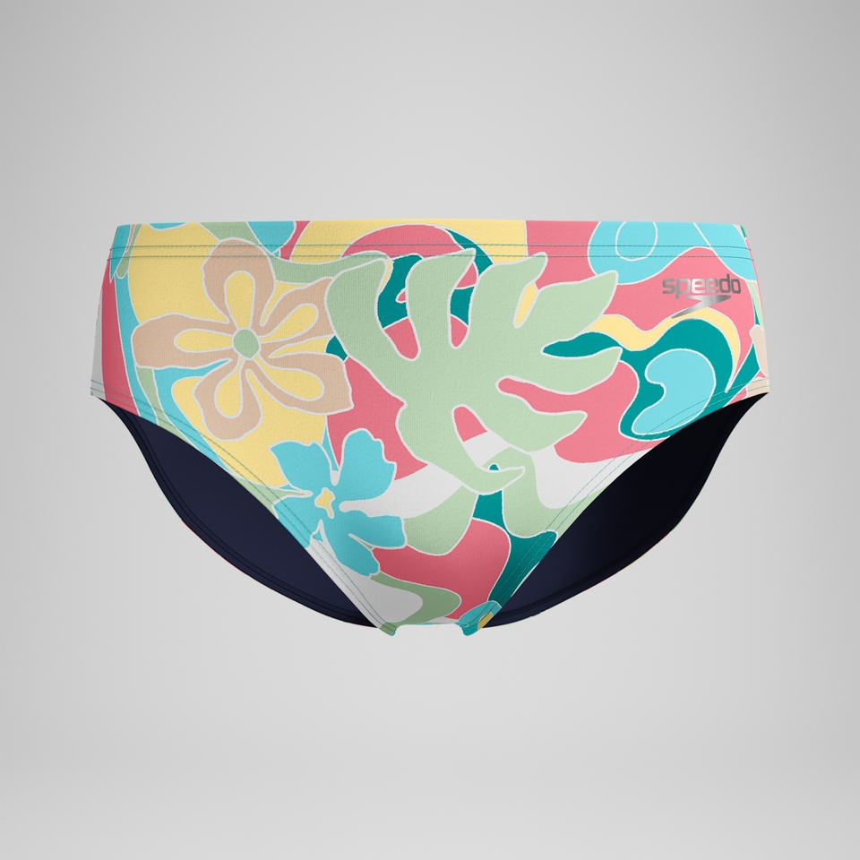 Men's Printed One Brief Pink/Red