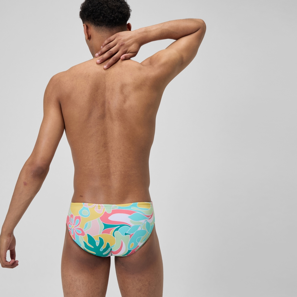 Men's Printed One Brief Pink/Red