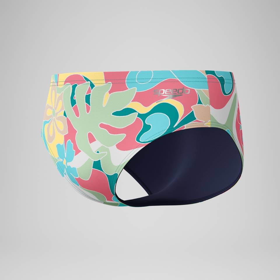 Men's Printed One Brief Pink/Red