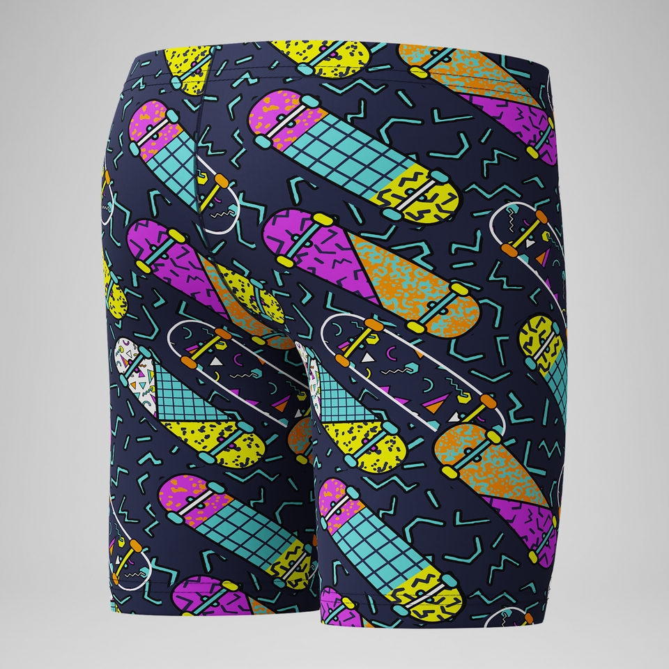Boys Print Jammer Purple