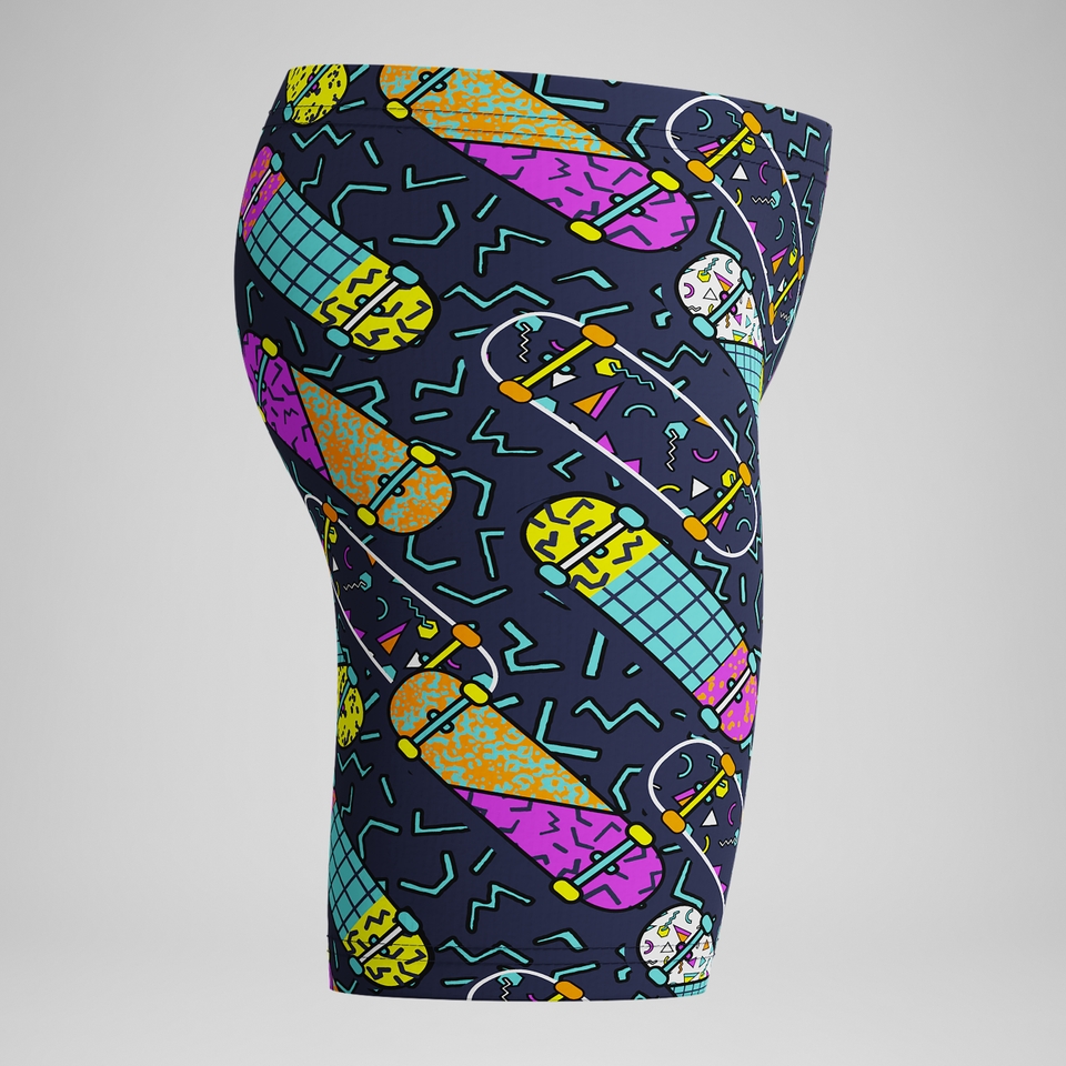 Boys Print Jammer Purple