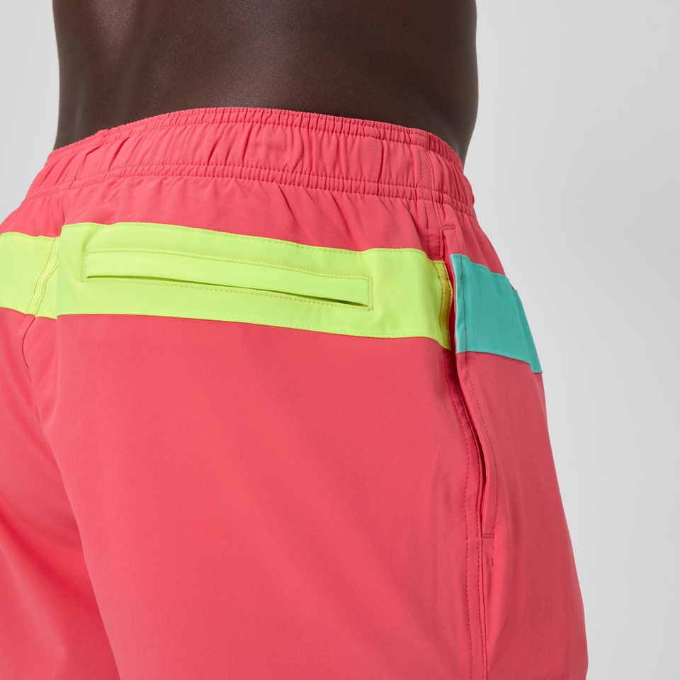 Men's Colorblock Redondo Edge Volley 14" Swim Trunks Pink