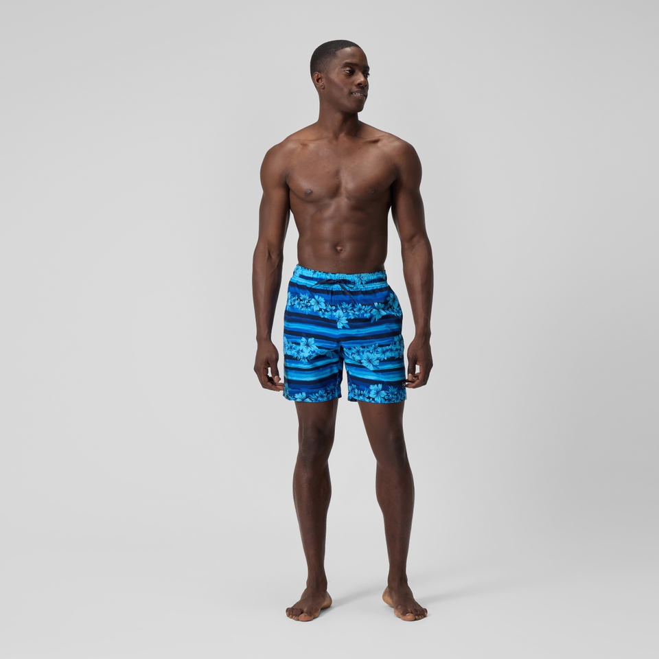 Men's Print Redondo Volley 18" Swim Trunks Blue