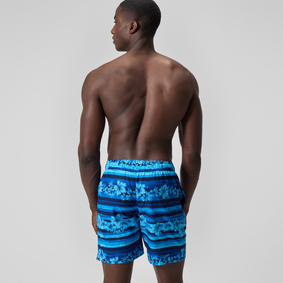 Men's Print Redondo Volley 18" Swim Trunks Blue