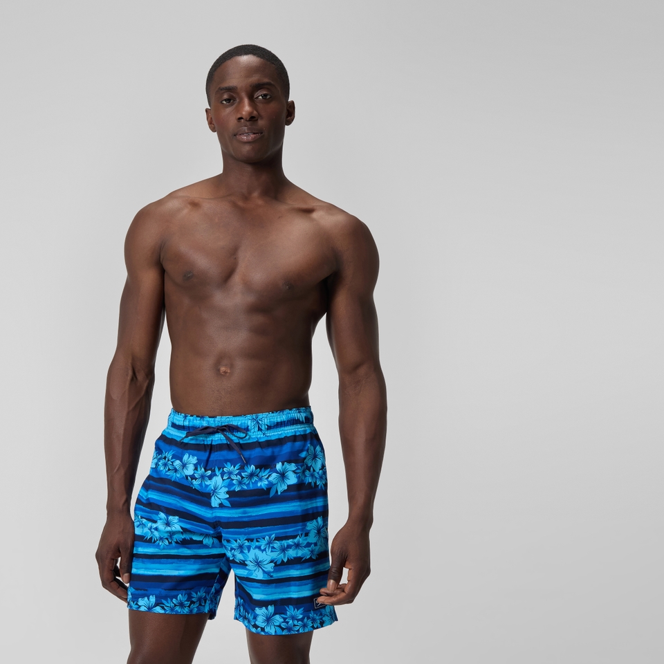 Men's Print Redondo Volley 18" Swim Trunks Blue