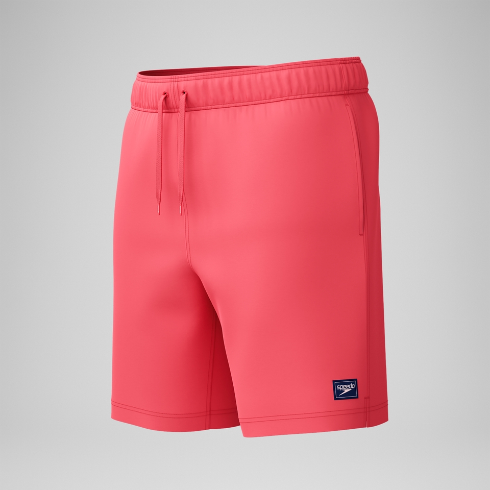 Men's Solid Redondo Edge Volley 18" Swim Trunks Orange