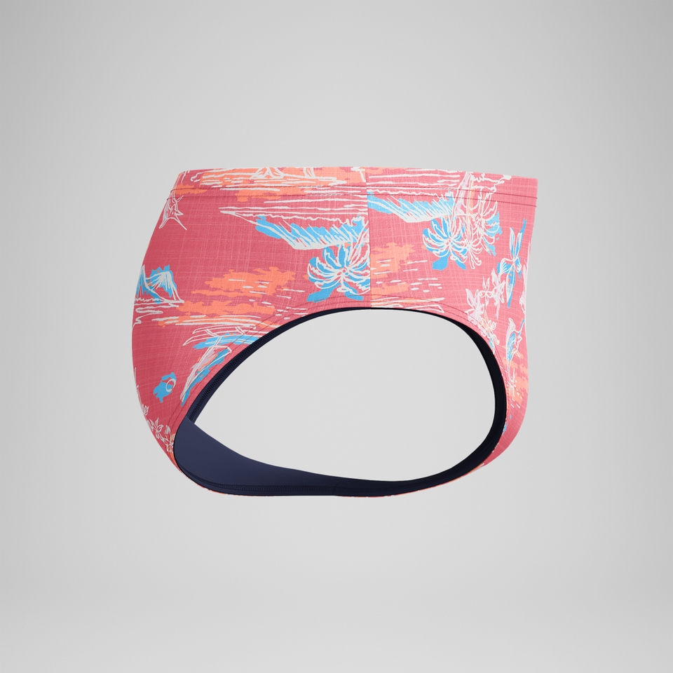 Men's Printed One Brief Orange