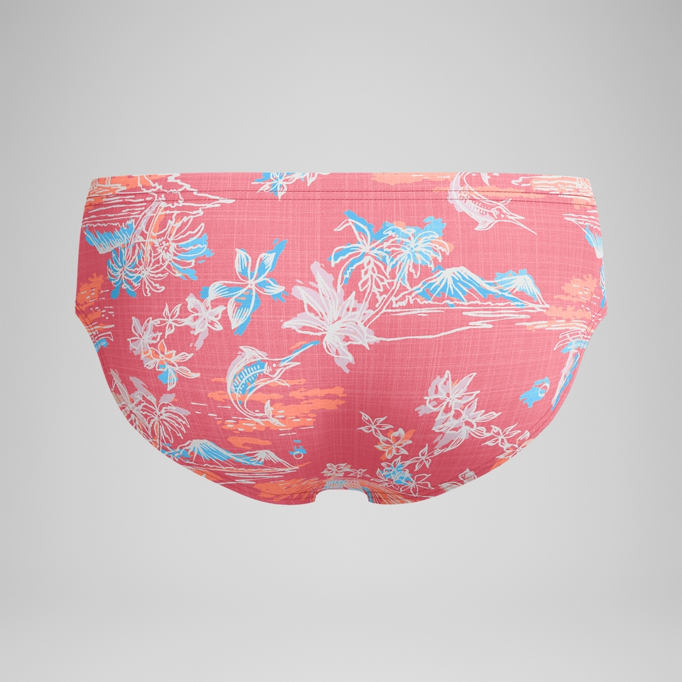 Men's Printed One Brief Orange