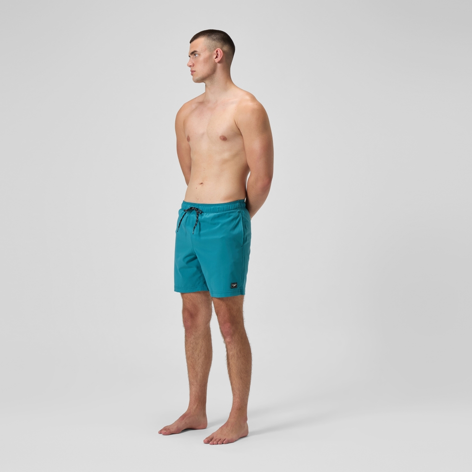 Men's Classic Solid Redondo Edge Volley 18" Swim Trunks Blue