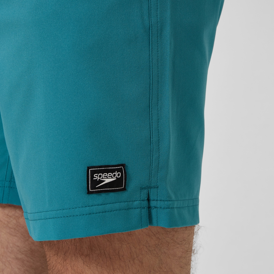 Men's Classic Solid Redondo Edge Volley 18" Swim Trunks Blue