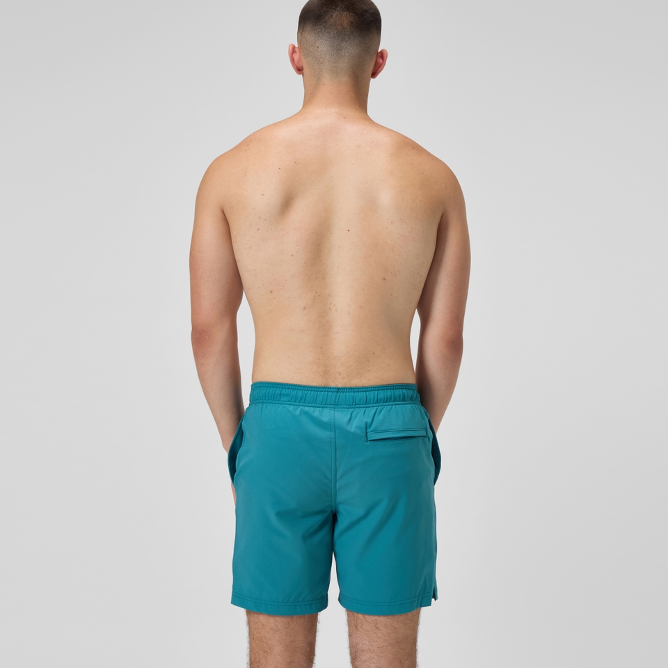 Men's Classic Solid Redondo Edge Volley 18" Swim Trunks Blue