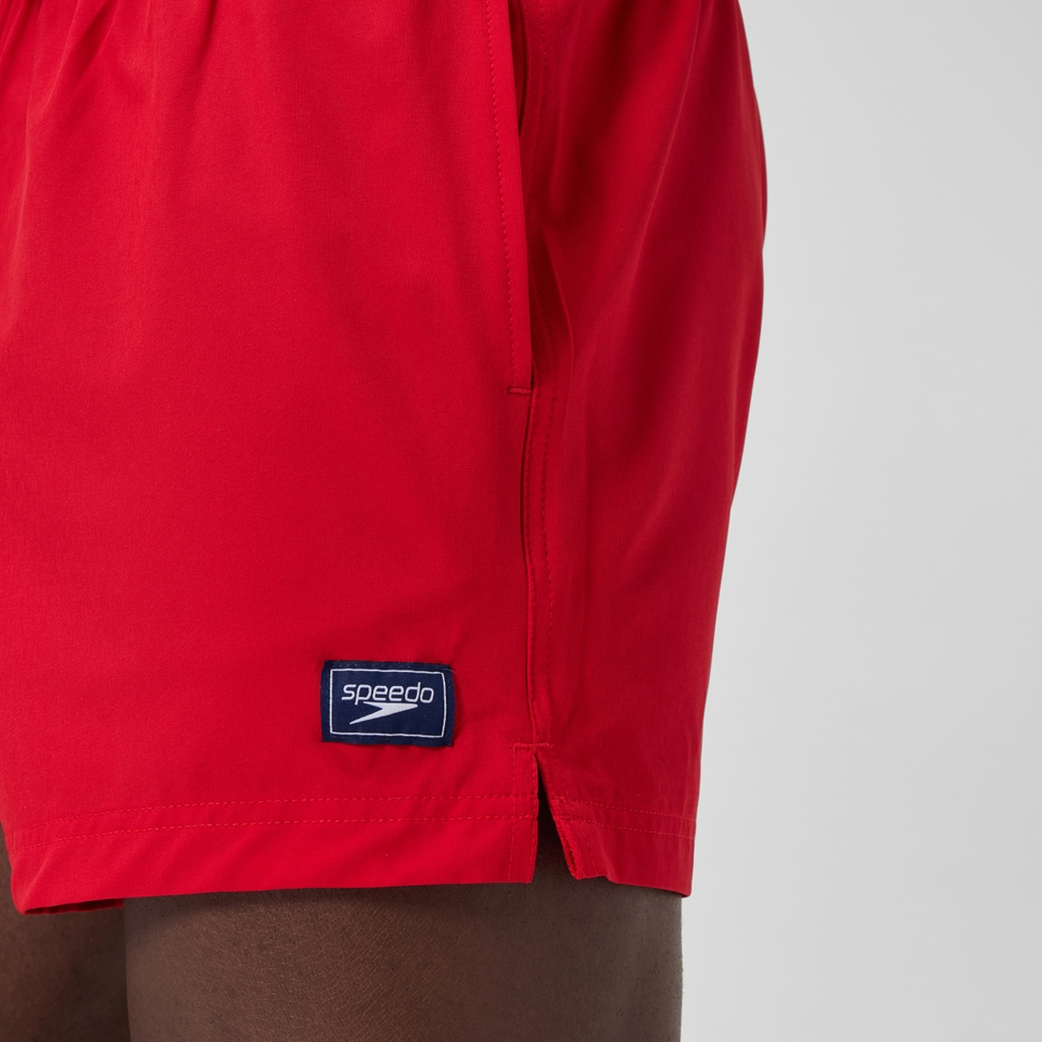 Men's Classics Solid Redondo Edge Volley 14" Swim Trunks Red
