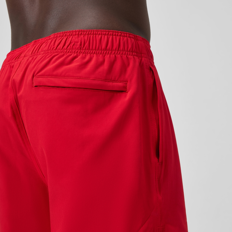 Men's Classics Solid Redondo Edge Volley 14" Swim Trunks Red
