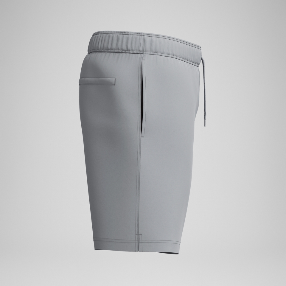 Men's Classic Solid Redondo Edge Volley 18" Swim Trunks Gray