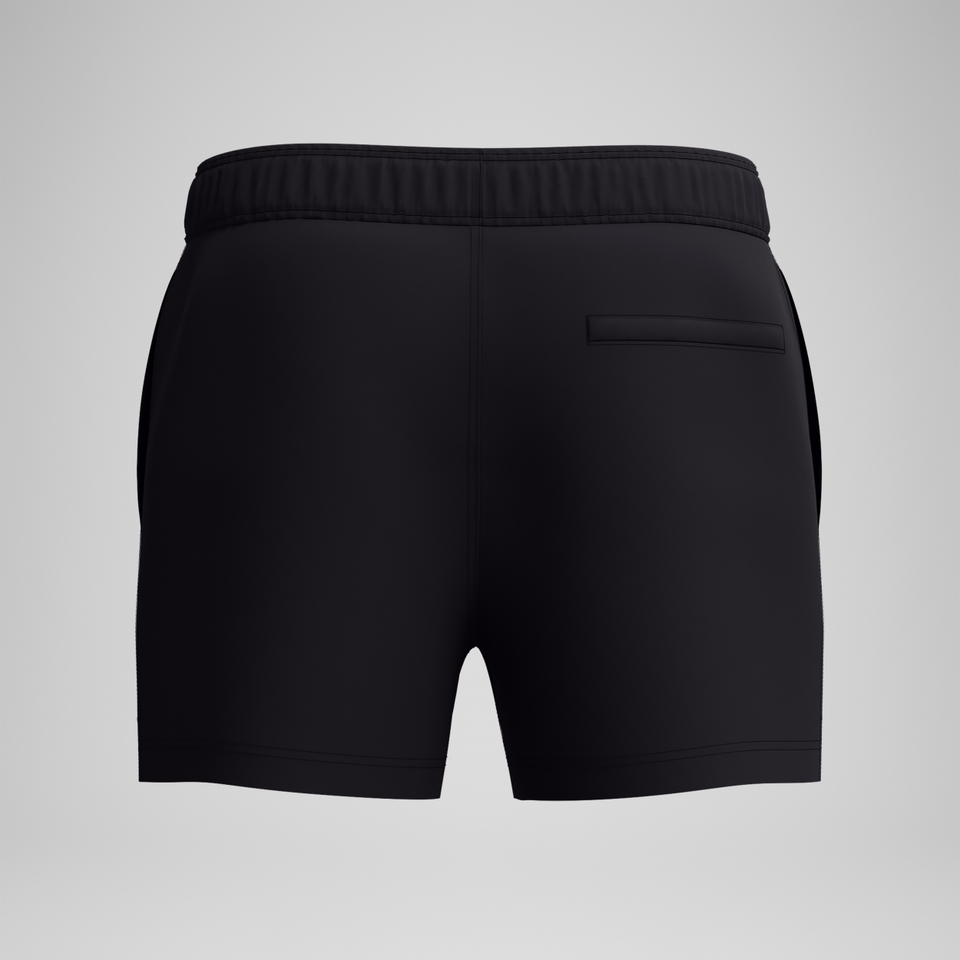Men's Classic Solid Redondo Edge Volley 18" Swim Trunks Black
