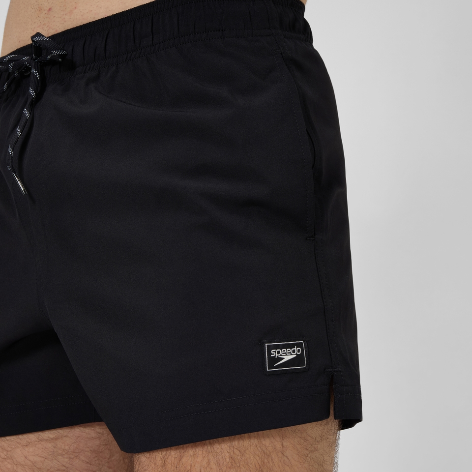 Men's Classic Solid Redondo Edge Volley 18" Swim Trunks Black