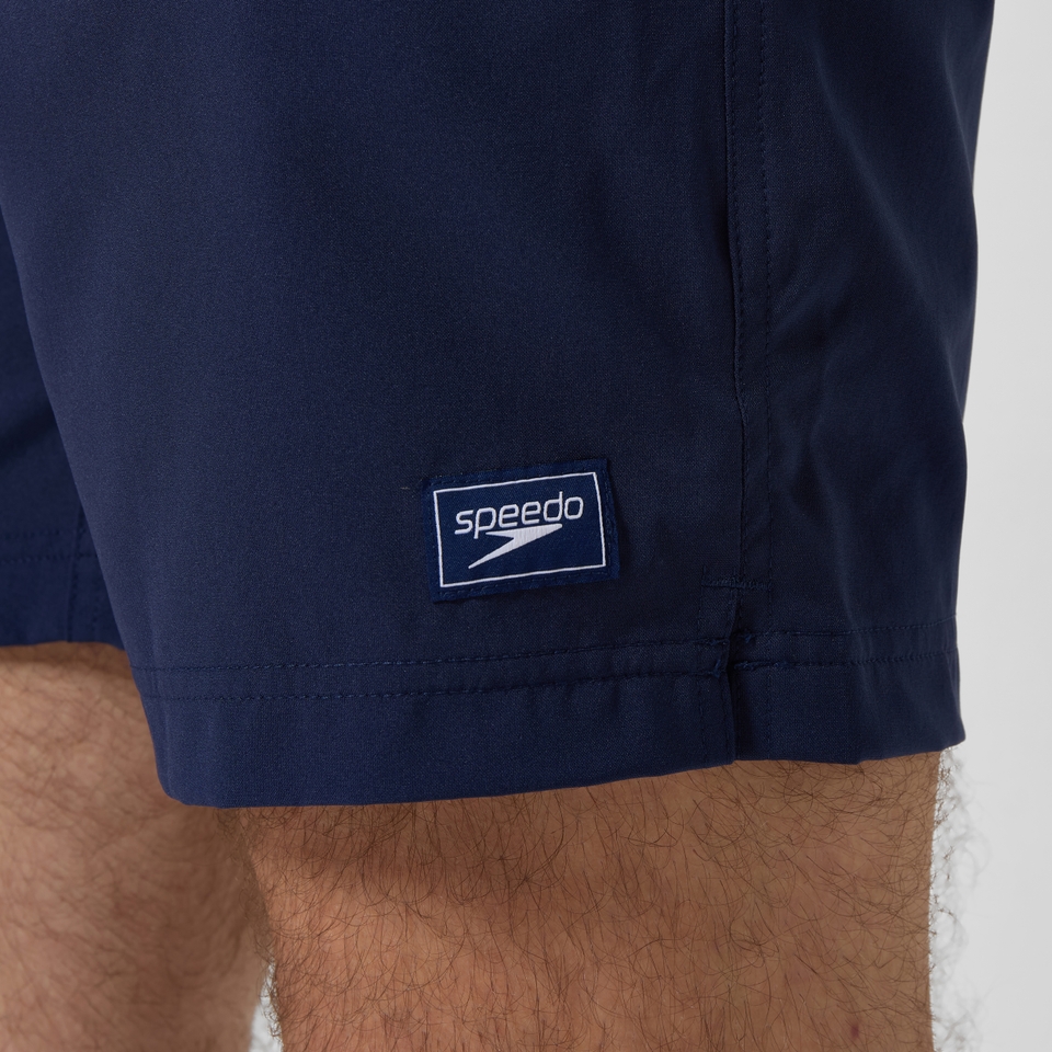 Men's Classic Solid Redondo Edge Volley 18" Swim Trunks Navy