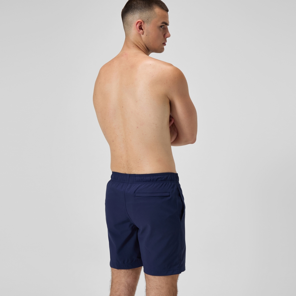 Men's Classic Solid Redondo Edge Volley 18" Swim Trunks Navy