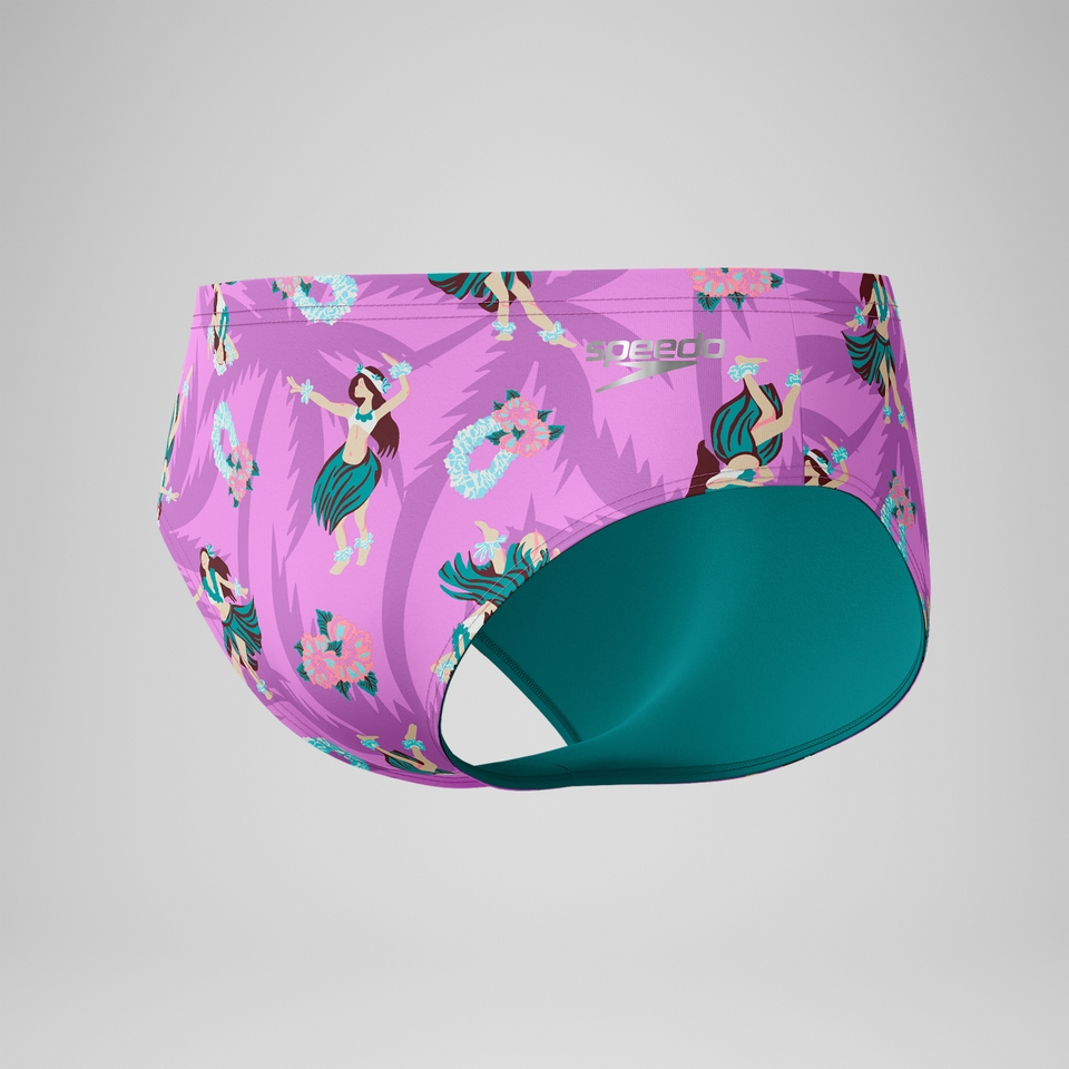 Men's Printed One Brief Pink