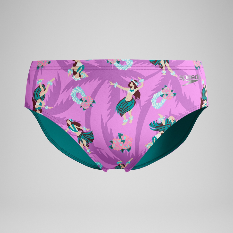 Men's Printed One Brief Pink