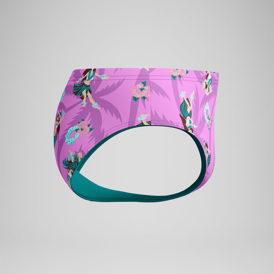 Men's Printed One Brief Pink