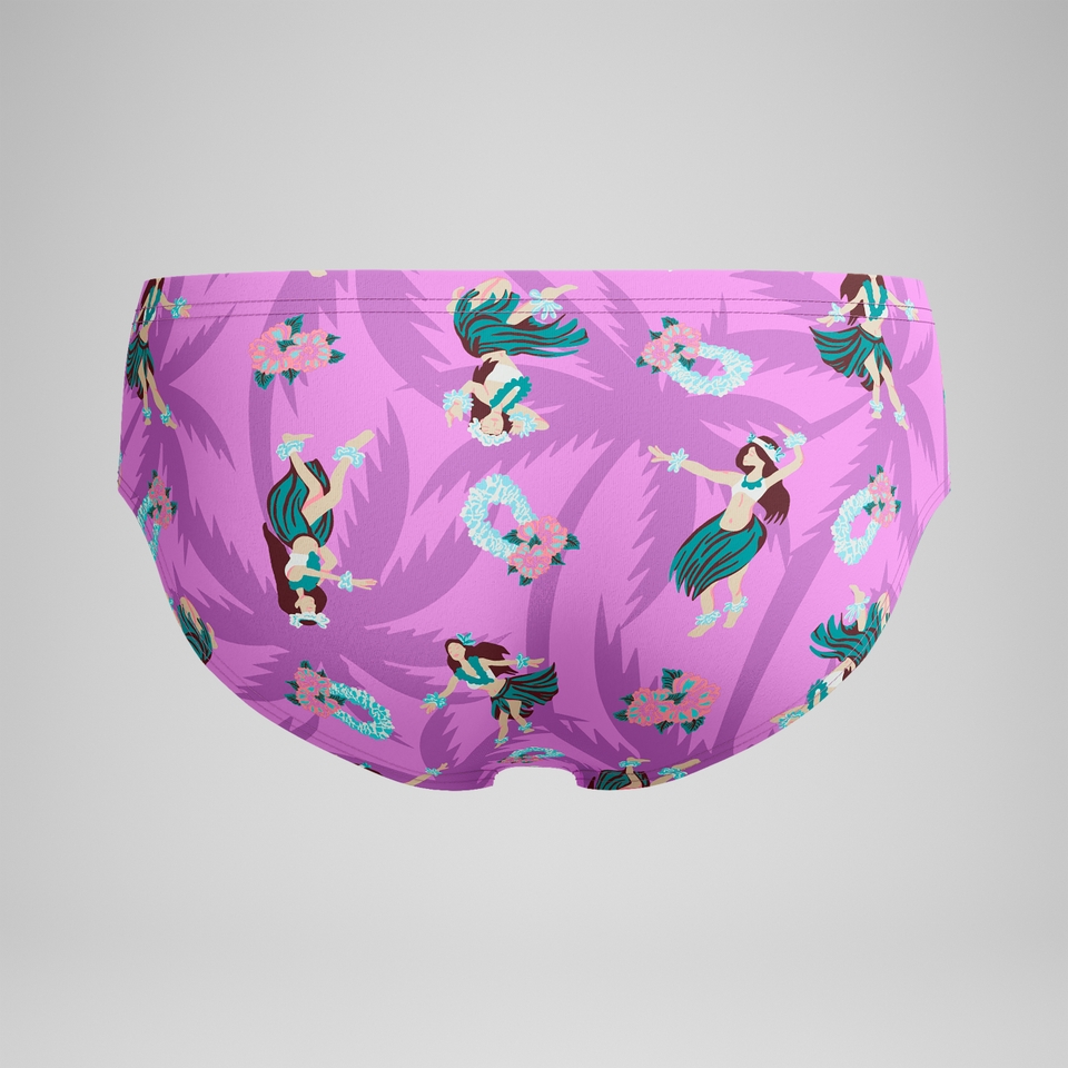 Men's Printed One Brief Pink