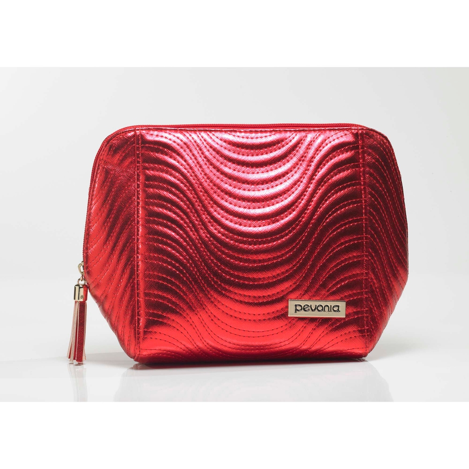 Pevonia Red Luxe Cosmetic Bag