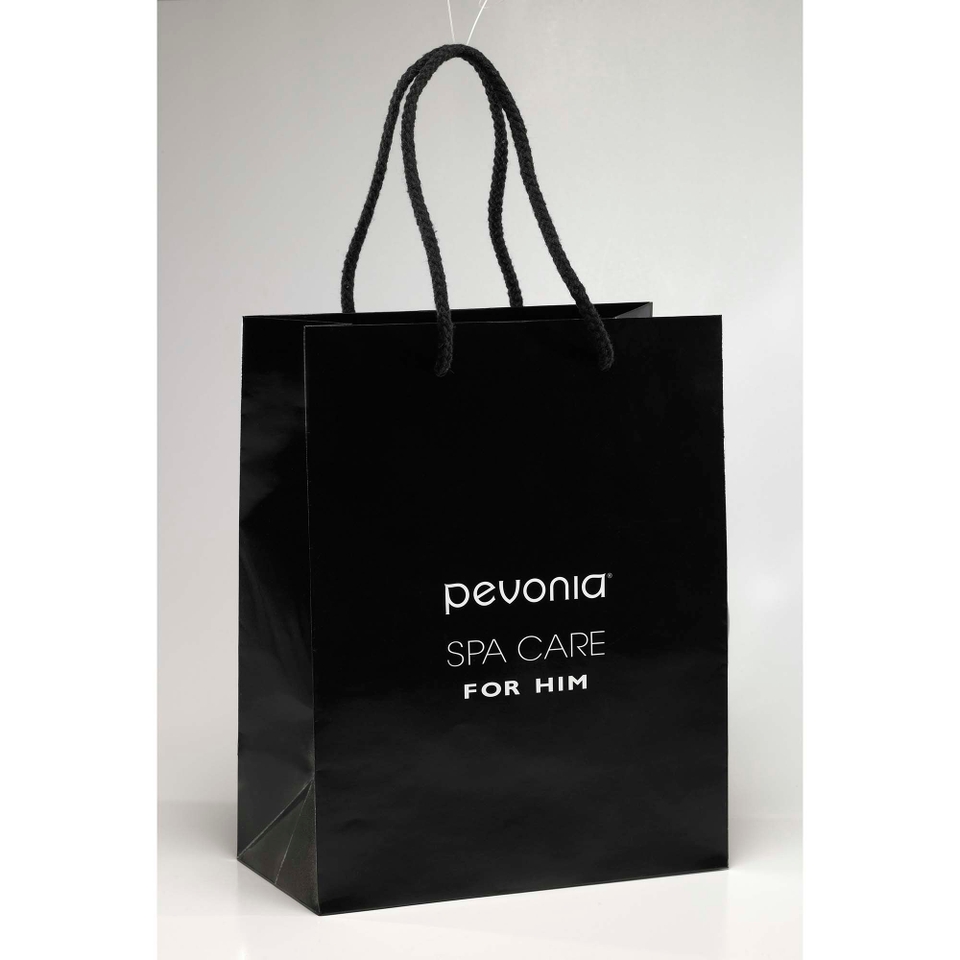 Pevonia Black Gift Bag (Spa Care for Him)