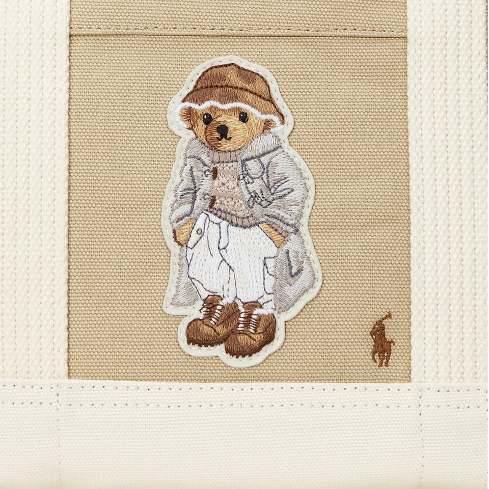 Polo Ralph Lauren Women's Toggle Bear Small Tote - Tan/Ecru