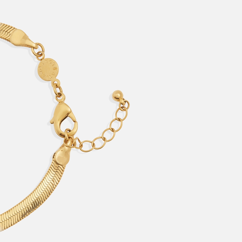 Katie Loxton The Curated Collection Ciana Snake Gold-Plated Chain Necklace